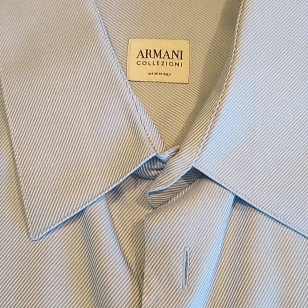 Armani light blue dress shirt